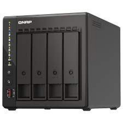 QNAP TS-453E-8G 4-bay desktop NAS Intel Celeron J6412 4C 2.0GHz burst 2.6GHz onboard 8GB RAM 2xHDMI 1.4b 2xM.2 2280 PCIe slots